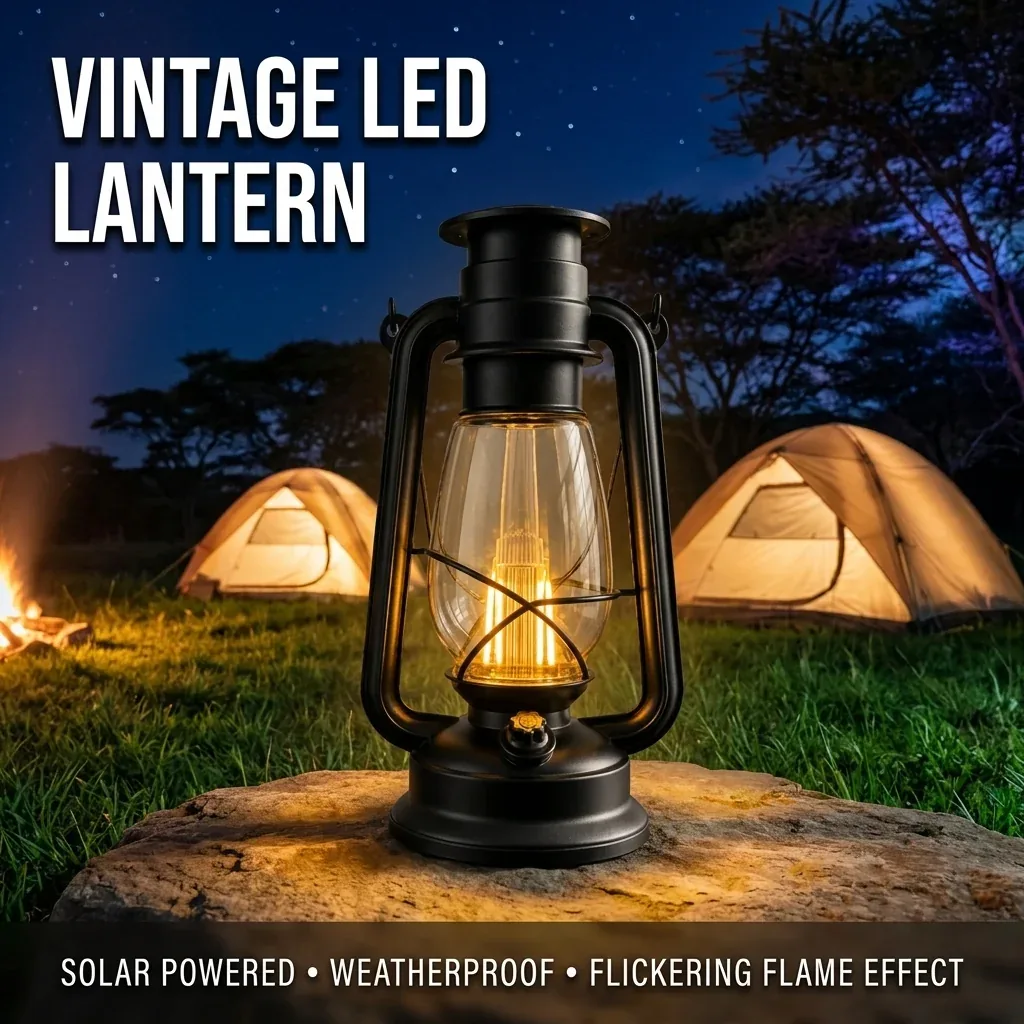 Lantern while camping
